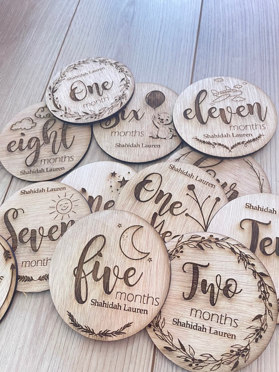 Tags for baby months Girl Boy - Felt Craft RD