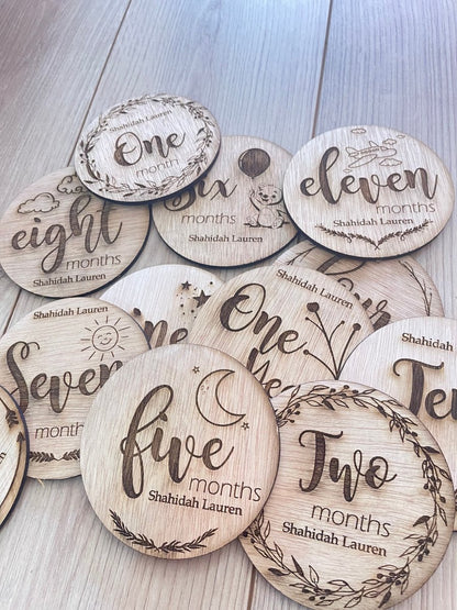 Tags for baby months Girl Boy - Felt Craft RD