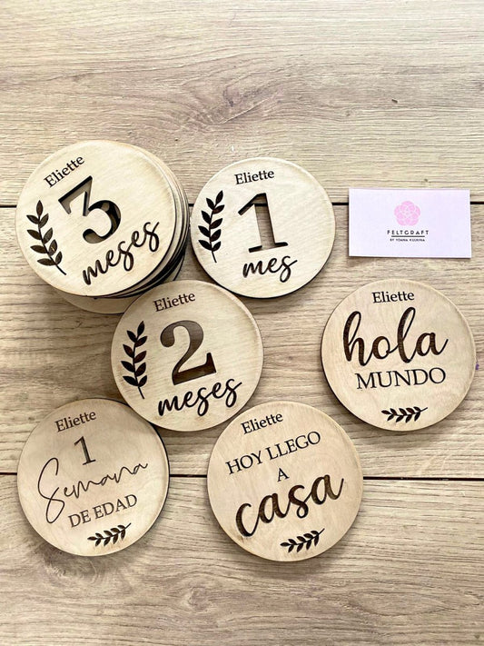 Tags for baby months Girl Boy - Felt Craft RD