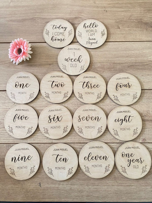 Tags for baby months Girl Boy - Felt Craft RD