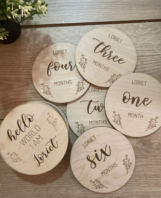 Tags for baby months Girl Boy - Felt Craft RD