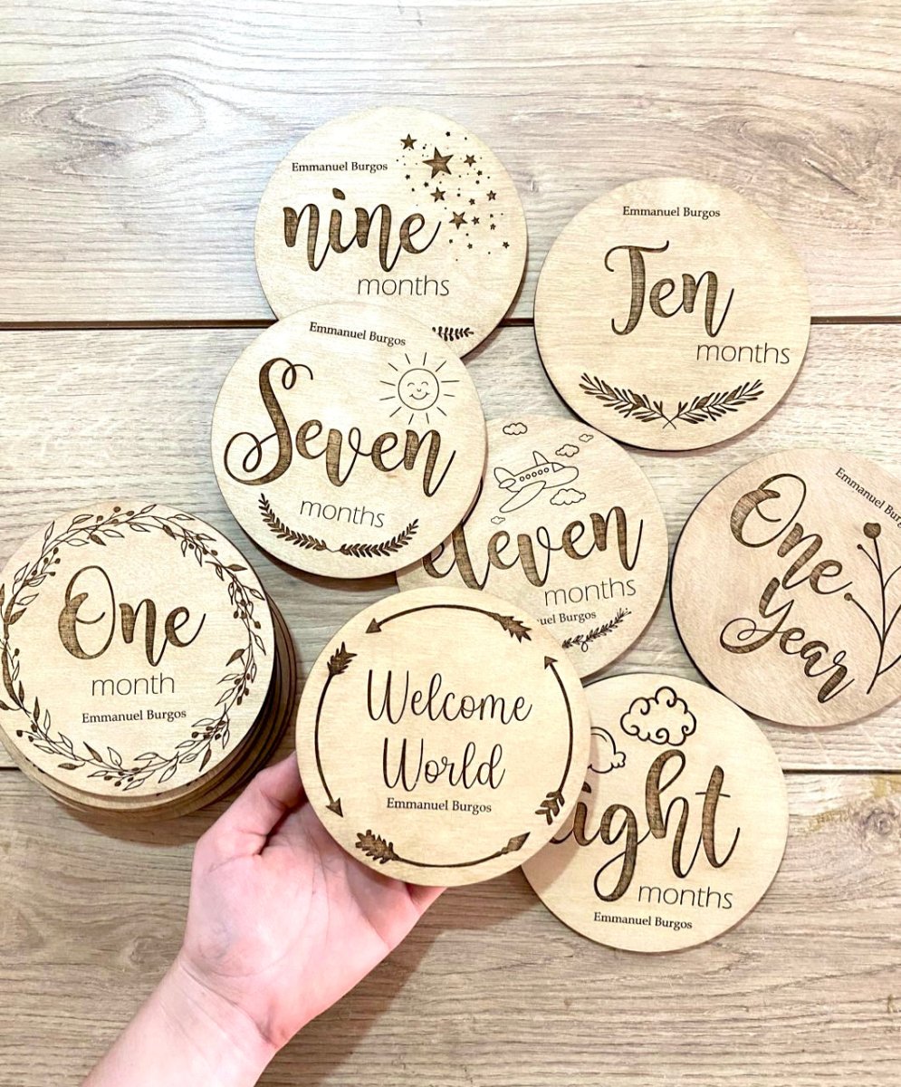 Tags for baby months Welcome World Girl Boy - Felt Craft RD