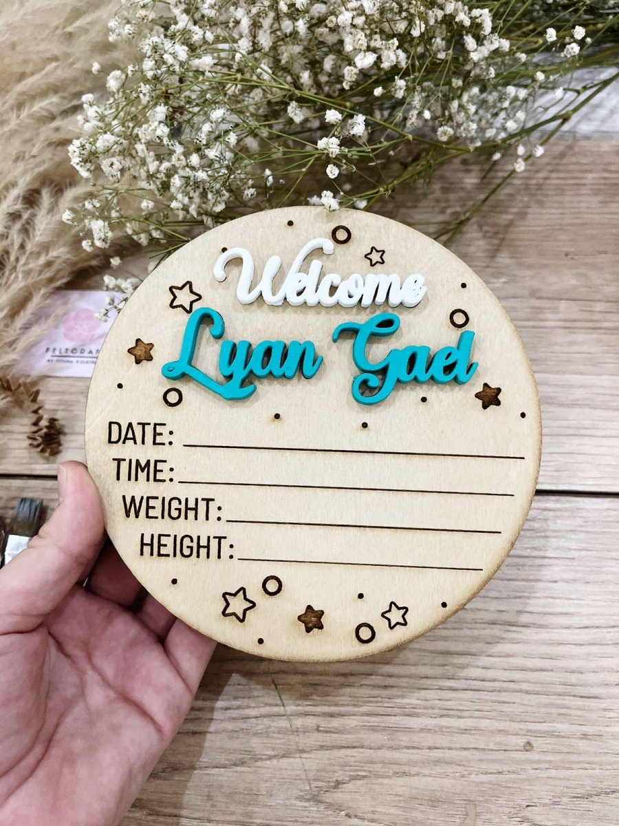 Tags meses de bebe - Felt Craft RD
