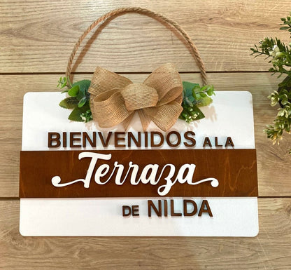 Terraza Letrero Personalizado - Felt Craft RD