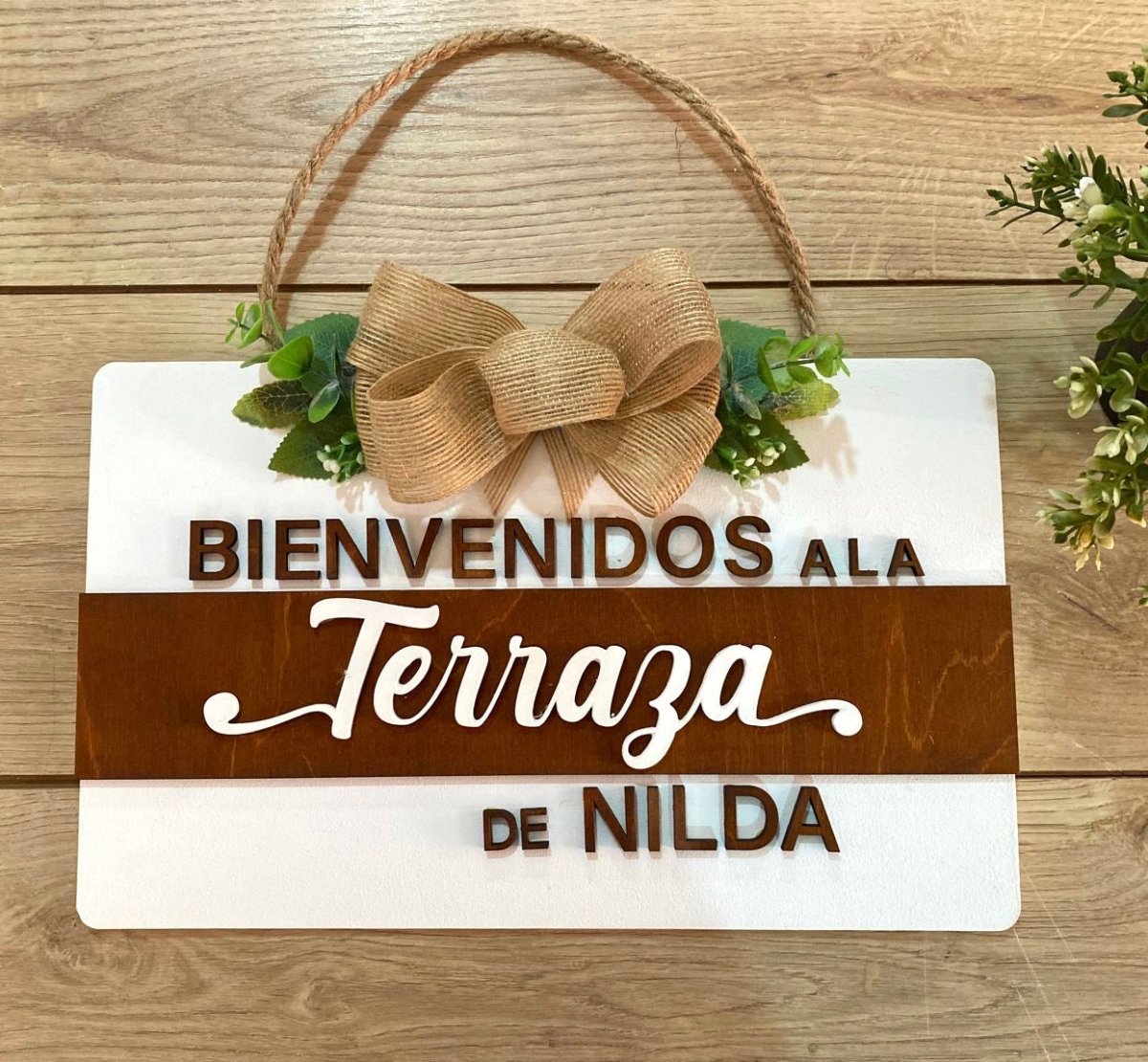 Terraza Letrero Personalizado | Felt Craft RD