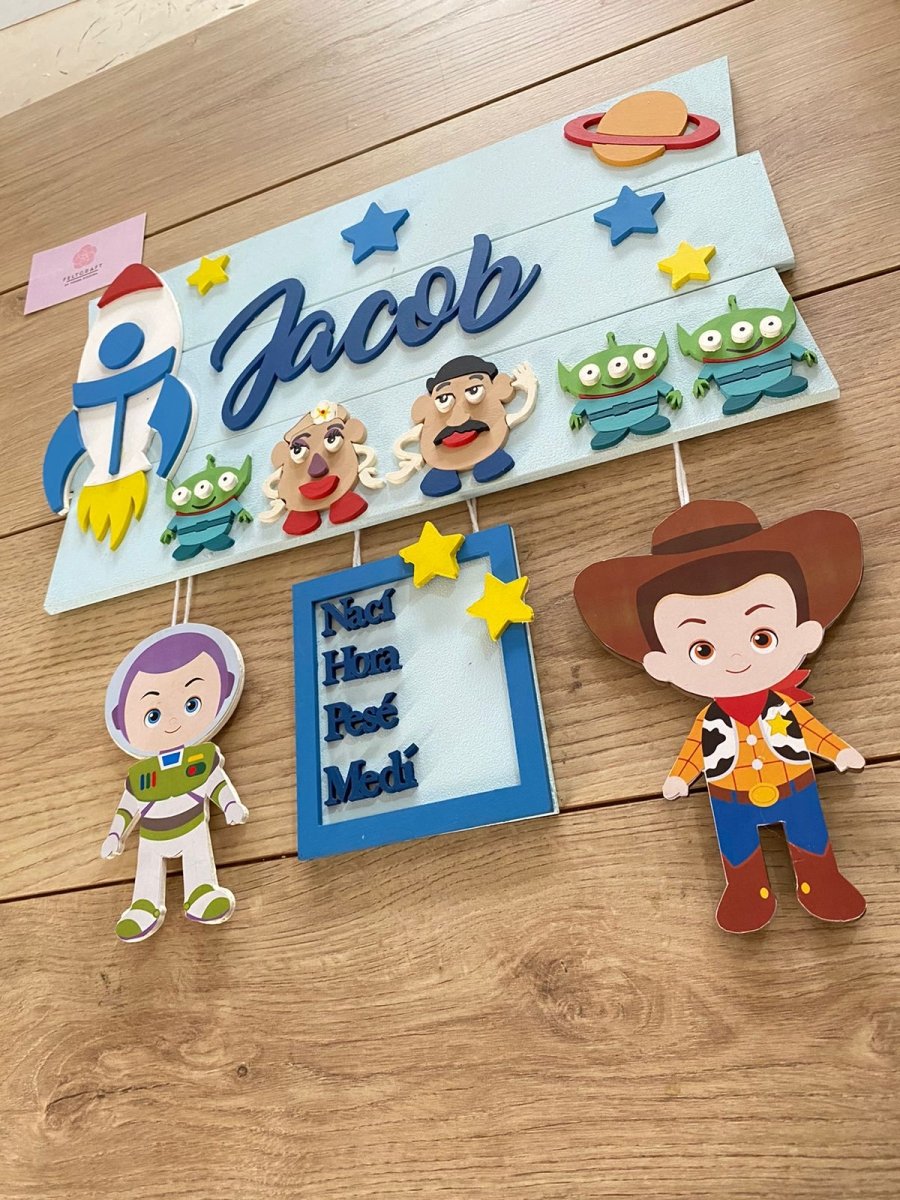 Toy Story Baby Boy Door Hanger - Felt Craft RD