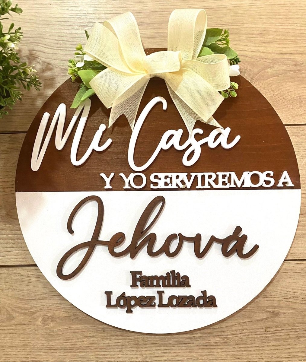 Welcome Hanger Familiar White Bow - Felt Craft RD