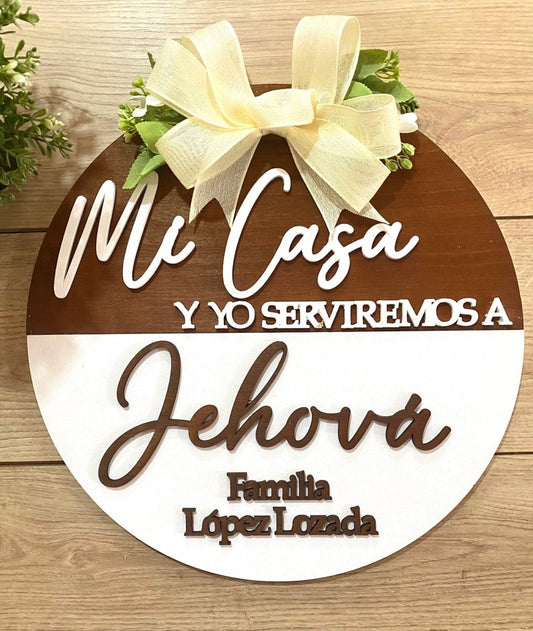 Welcome Hanger Familiar White Bow - Felt Craft RD