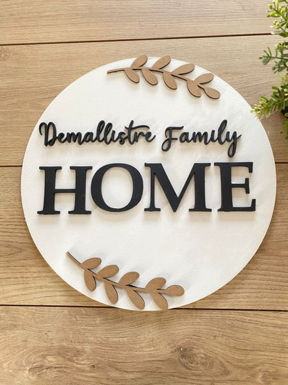 Welcome Home Door Hanger Family - Felt Craft RD