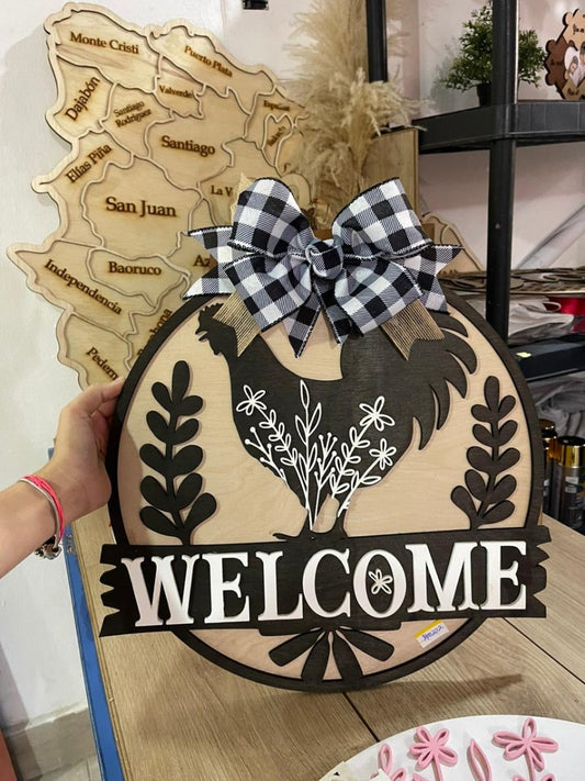 Welcome Home Gen Design Door Hanger - Felt Craft RD