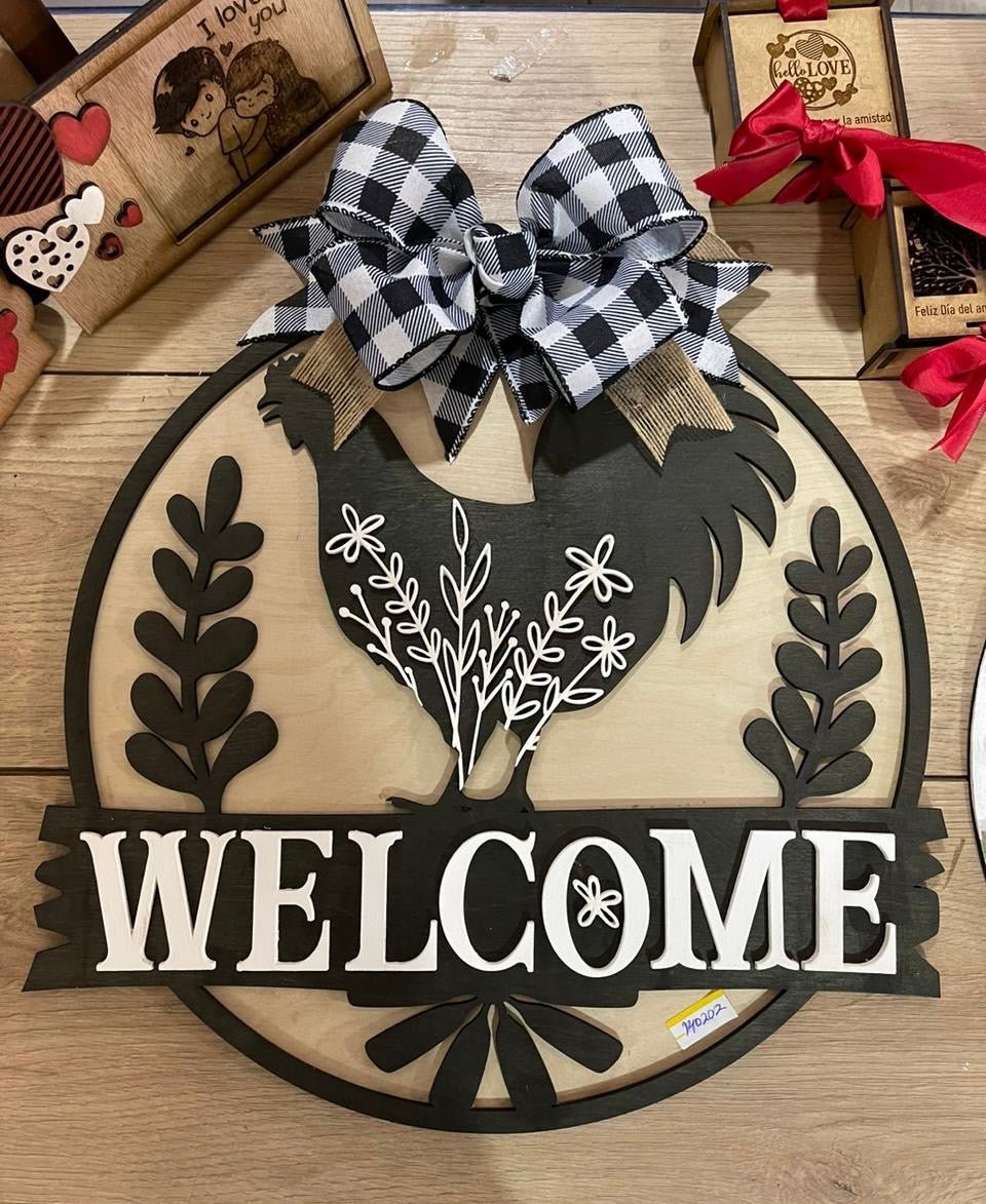 Welcome Home Gen Design Door Hanger - Felt Craft RD