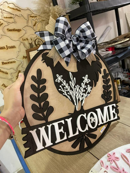 Welcome Home Gen Design Door Hanger - Felt Craft RD