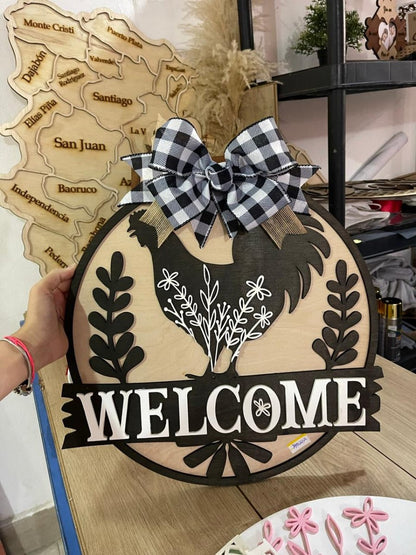 Welcome Home Gen Design Door Hanger - Felt Craft RD