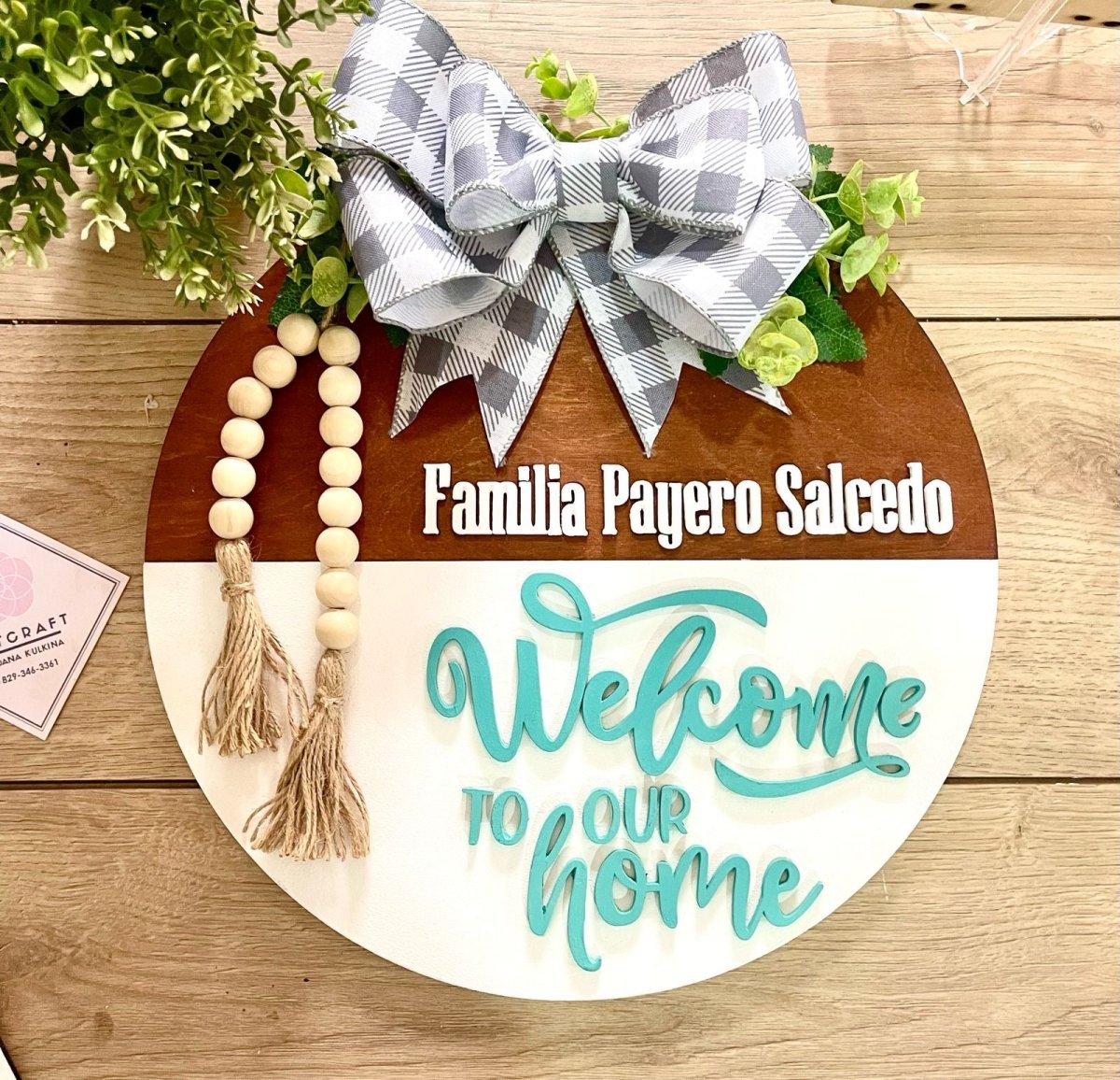 Welcome To our Home Family Hanger - Felt Craft RD