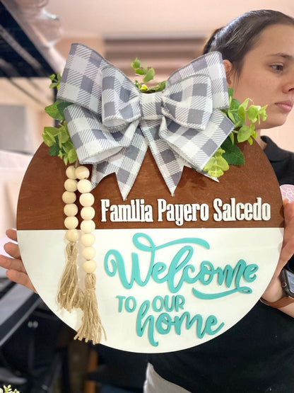 Welcome To our Home Family Hanger - Felt Craft RD