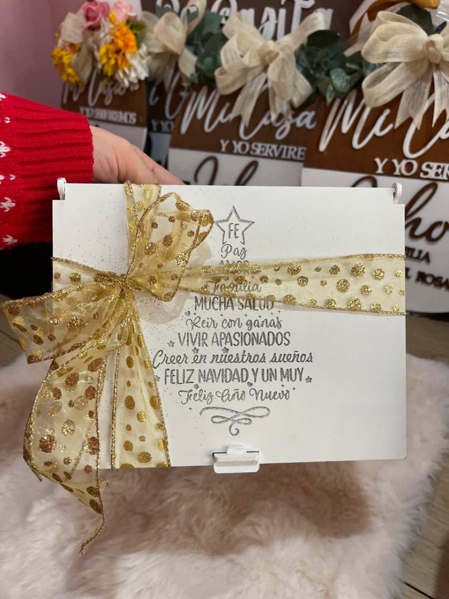 White Rectangular Ponche Christmas Box - Felt Craft RD