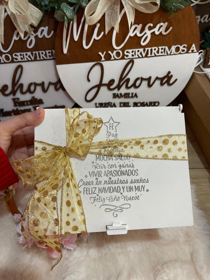 White Rectangular Ponche Christmas Box - Felt Craft RD