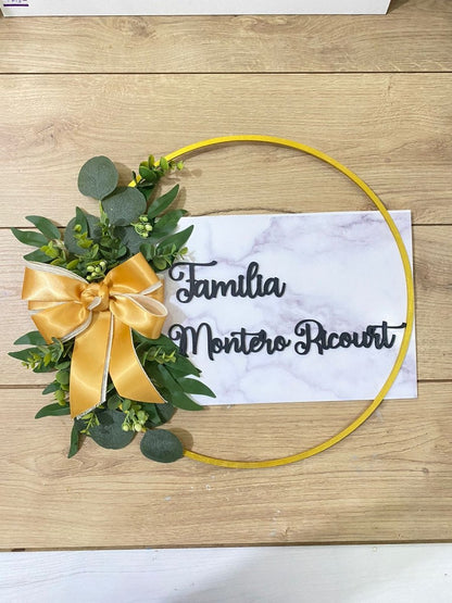 Yellow Welcome Home Hanger - Felt Craft RD