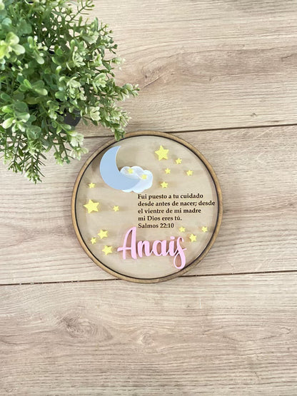 Artículo de decoración de bebé con texto personalizado