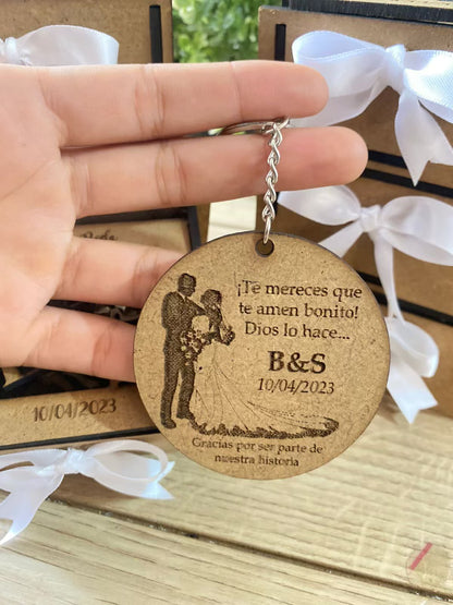 Souvenirs de cajitas para bodas personalizadas en madera Santo Domingo - Felt Craft RD