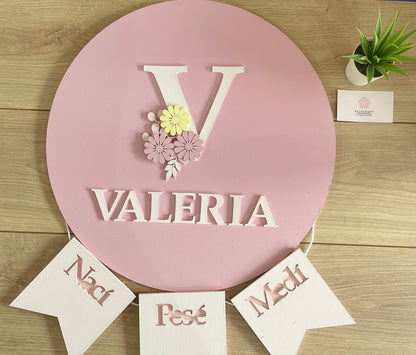 Colgante personalizado habitación del bebe