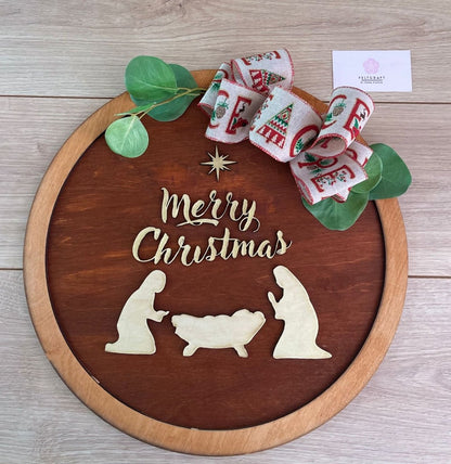 Merry Christmas Familiar Navidad - Felt Craft RD