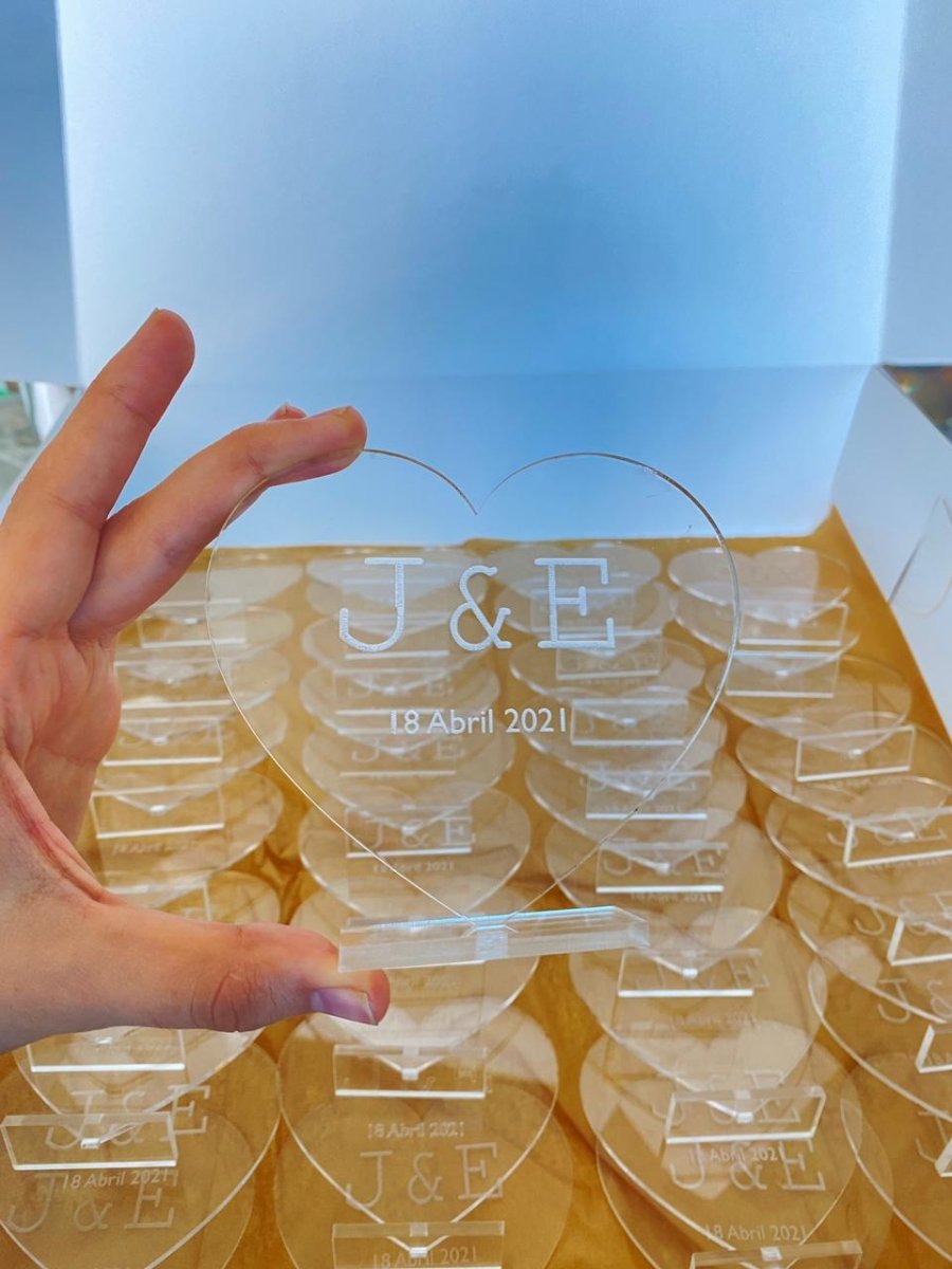 Pisapapel de acrílico para souvenir de bodas personalizado República Dominicana - Felt Craft RD