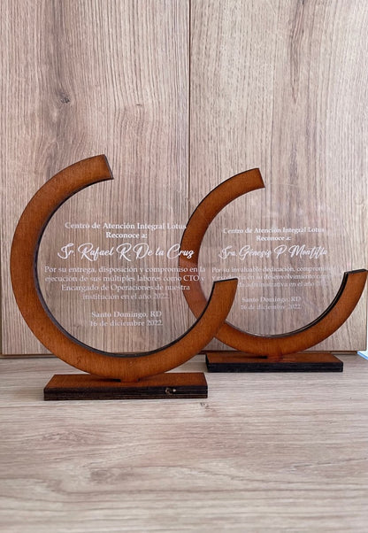 Reconocimiento acrílico y virola | ESCRIBENOS POR WHATSAPP AL +18293463361 - Felt Craft RD