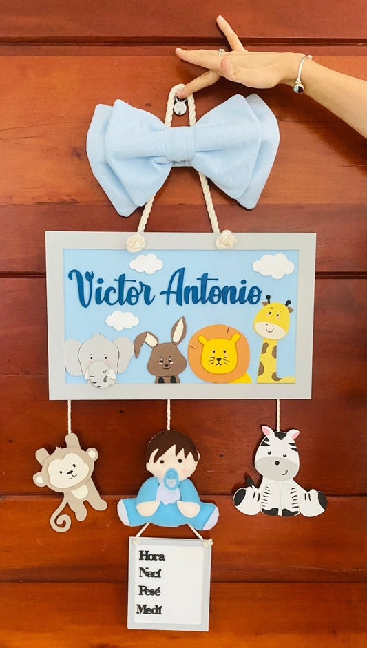 Safari animals and baby Safari nursery decor - Felt Craft RD