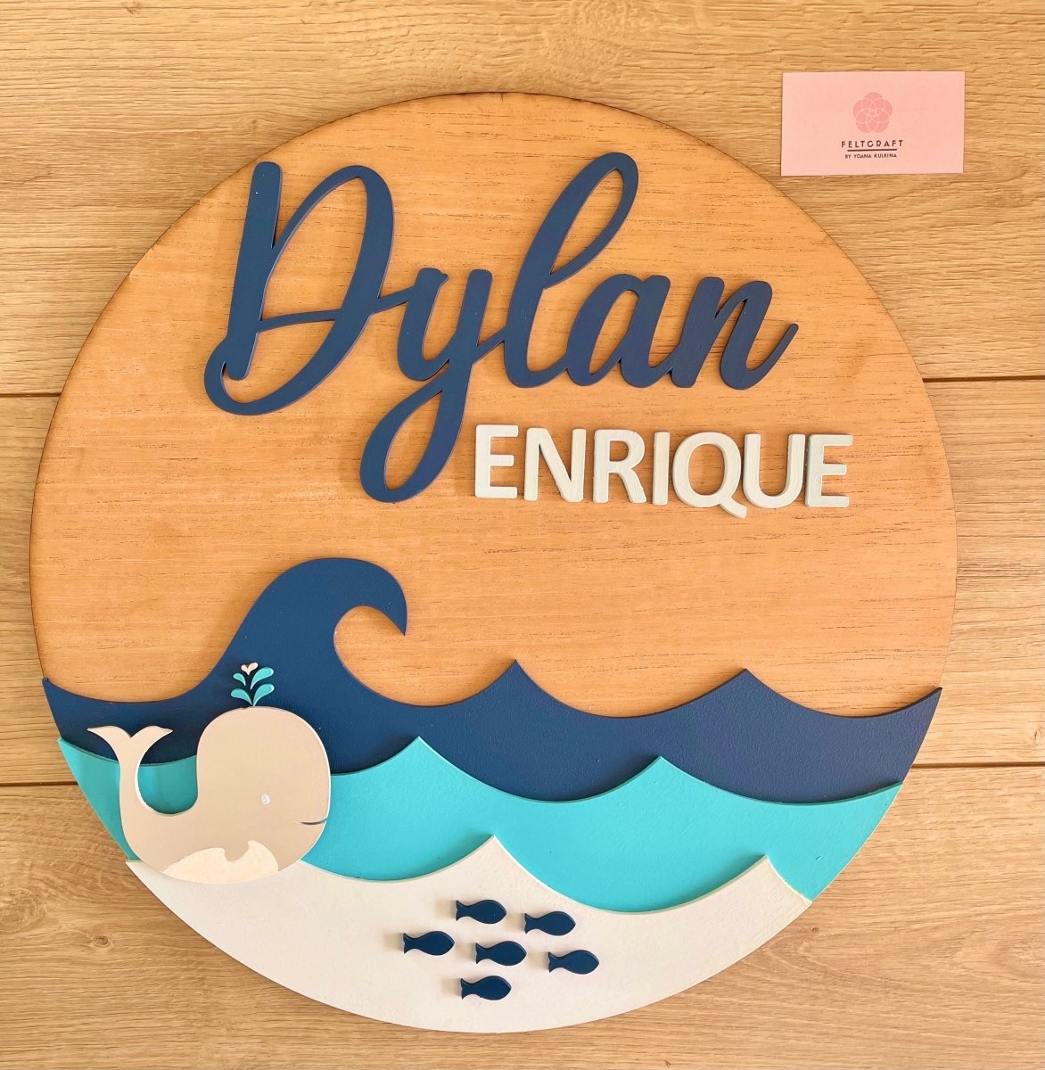 Sea & Whale Boy Wall Hanging - Felt Craft RD