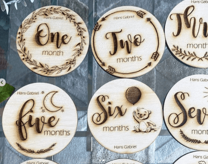 Set de Tags de meses English Numbers - Felt Craft RD