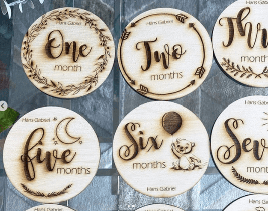 Set de Tags de meses English Numbers - Felt Craft RD