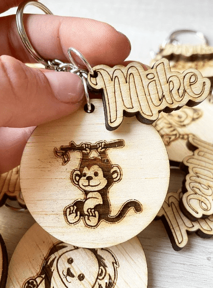 Set llaveros de animalitos con nombre de bebe - Felt Craft RD