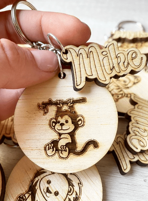 Set llaveros de animalitos con nombre de bebe - Felt Craft RD