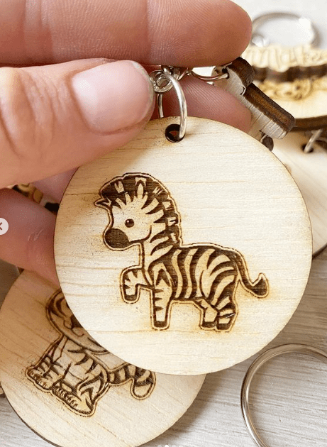 Set llaveros de animalitos con nombre de bebe - Felt Craft RD