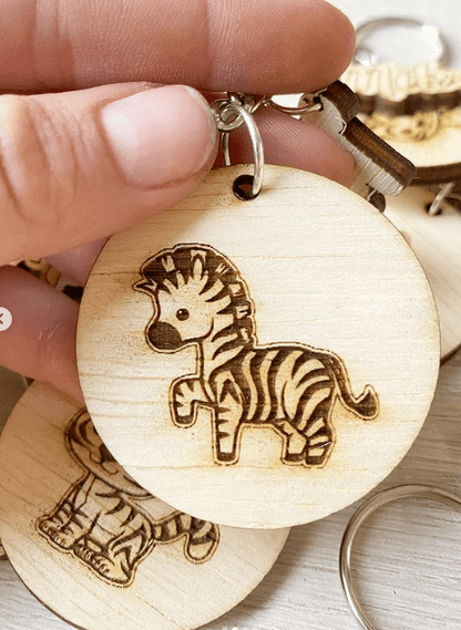 Set llaveros de animalitos con nombre de bebe - Felt Craft RD