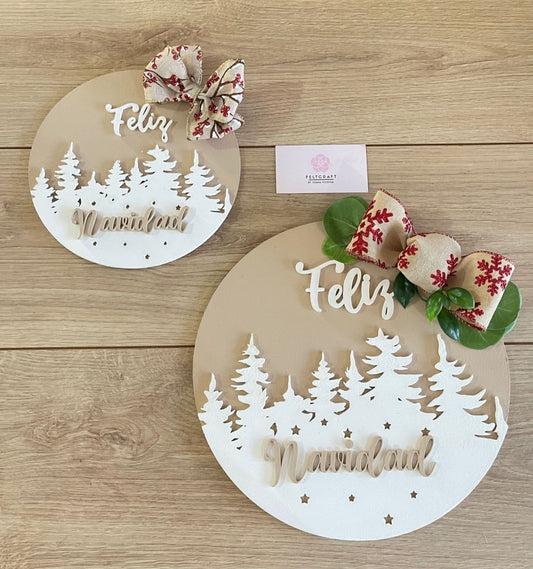 Snowing Christmas Wall Hanging - Felt Craft RD