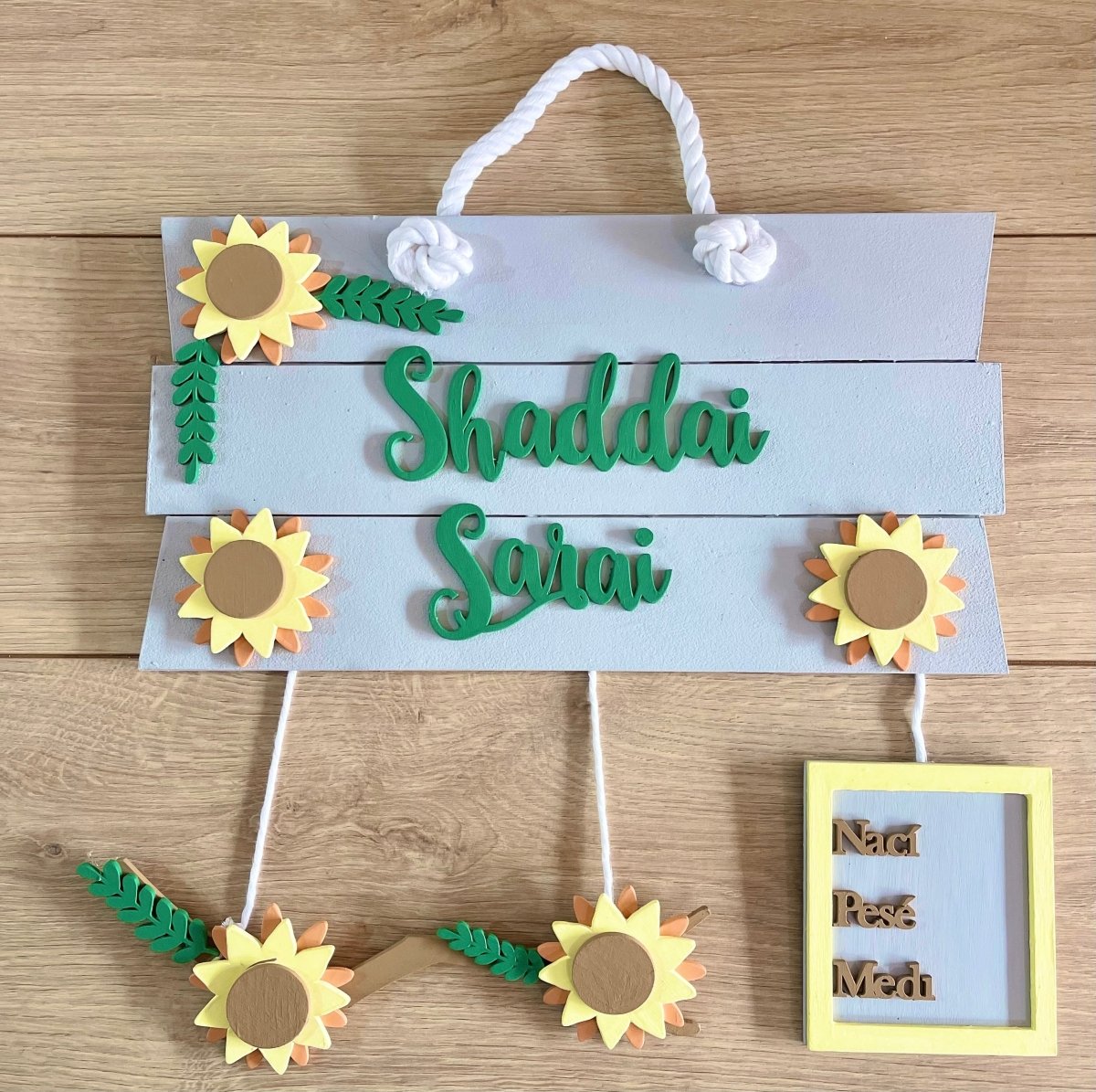 Sun flowers Baby Girl Hanger - Felt Craft RD