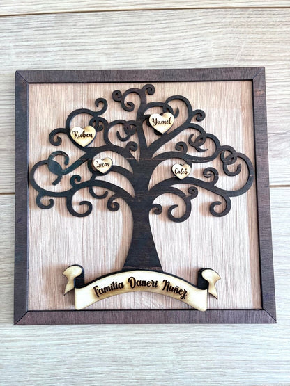 Decoración de mesa Árbol de la Vida personalizada.
